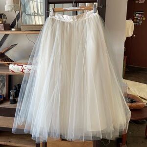 Alexandra Grecco Anthropologie tulle skirt sz 0